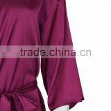 Femme Spandex Satin Chiffon Bath Robe thumbnail-3