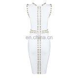 2017 Fashion Black Sleeveless O Neck Vent Heavy Beading Beauty Party Dresses thumbnail-5