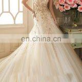 Floral Sleeveless Flourish Beaded Wedding Bridal Gown thumbnail-1
