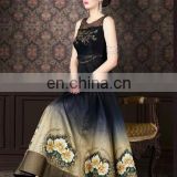 Party wear blueish black elegance floral suits for girls and woman