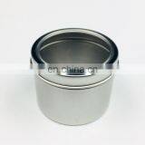 China Made Aluminum Round Clear Window Travel Candle Empty Jar thumbnail-1