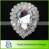 25*30mm Flatback Rhinestone Crystal Embellishment,rhinestone Cluster for Wedding Invitation Card