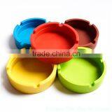 Cheap Soft Eco Friendly Pocket Round Shatterproof Cigar Rubber Silicone Ashtray thumbnail-3