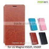 MOFi Case Leather Housing for LG Magna H502F, H500F, Funda Celular Coque Flip Back Cover for LG Magna thumbnail-1