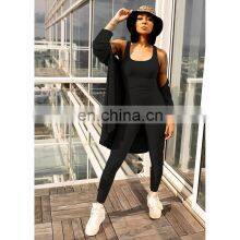 Manufacturer Wholesale Custom Logo Spring and Autumn Fashion Women's Casual Sports 3-piece Long Sleeve Sexy Suit thumbnail-4