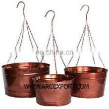 Древнеизделия из меди - подвесные горшки для растений