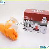 750ML Fashionable Heat Resistance BPA Free FDA/LFGB Collapsiable Silicone Sports Water Bottle thumbnail-1