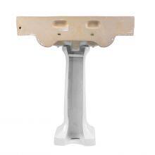 CUPC Bathroom 30 Inches 77cm Rectangle Ceramic Pedestal Sink With Backsplash thumbnail-4