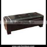OT-073 1.5 Meter Genuine Leather Bench For Hotel Bedroom thumbnail-1