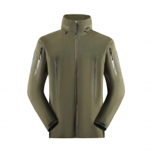 Outdoor Activity Men's Custom Logo Windproof and Waterproof Hooded Raincoat Windbreaker Ski Jacket thumbnail-4