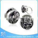 Professional Factory Stainless Steel Casting Eagle Ear Plugs Extender Ear Lobe Piercing Jewelry thumbnail-6
