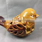 Ceramic Porcelain Cut Out Window T-light Holder Bird thumbnail-4