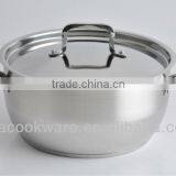 Casting Handle Stainless Steel Casserole With Induction Bottom