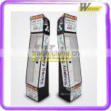 Hot Selling Colorful Socks Cardboard Hook Floor Display Shelf for Supermarket