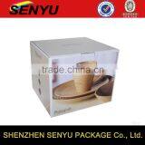 Promotional Square Packaging Boxes, Corrugated Paper Cup Box Packaging
