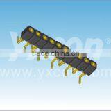 China 2.0mm Pitch Vertical SMT / SMD Single Layer Single Row Round Female Header Connector