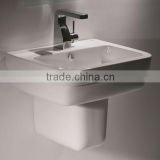 semi-pedestal sink wall hung pedestal basin C22133W-1A