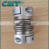 Flexible OEM custom aluminum shaft bellows coupling aluminum shaft coupling