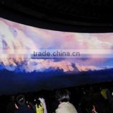 3D circular fixed frame projection screen