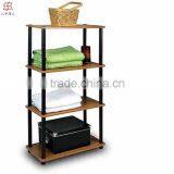 Hot Sale Wood Turn N Tube 4 Tier Multipurpose Shelf Display Rack