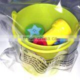 2016 Promotional Toy Mini Plastic Yellow Pail Filled With Star Stampers Cheap Self Inking Stamp With Rubber Stamps For Kids thumbnail-2