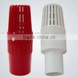 Factory Supply Cheap PVC Foot Valve White/red 3/4" to 8"