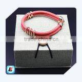Women Best Gift Red Genuine Leather Stingray Bracelet With Rose Gold Clasp Hot Sale thumbnail-1