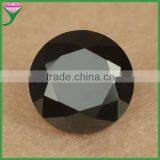 Wuzhou European Machine Cut Round Faceted Nano Black Spinel, Black Spinel Stone thumbnail-1