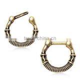 Rope Wrapped Gold Plated Septum Clicker thumbnail-1