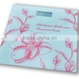 Watrer Transfer Printing Glass Elctronic Homan Body Weighing Scale 180kg /100g thumbnail-2