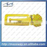 High Quality Yellow Flower Soft Enamel Custom Gold Metal Bookmark