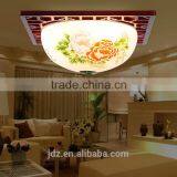 Modern Vintage Porcelain Chandelier Ceramic Wood Celling Light thumbnail-2