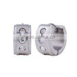 Fashion Crystal Huggie Hoop Stud Earring Diamond Gold Earring thumbnail-2