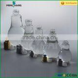 300ml Clear Glass Empty Bulb Shape Juice Bottle thumbnail-5