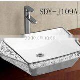 Ceramic Bathroom Gold Colod Basin Luxury Silver Art Basin thumbnail-1