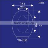 CL-131 Toilet Seats; Thermoset White Sanitary Toilet Seat With Soft Close Hinge thumbnail-2