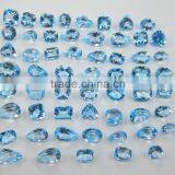 Natural Swiss Blue Topaz Faceted Gemstone, Blue Topaz Loose Gemstone thumbnail-2