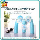 New Design M Shape Usb Mini Battery Charger Electric Table Fan Toys for Kids thumbnail-4