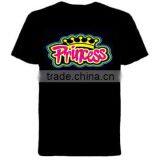 Light Up Down el Music T-shirt With 4pcs AAA Battery Inverter Dropshipping thumbnail-1