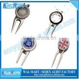 Shiny Silver Crystal Ball Marker Design Customized Divot Tool thumbnail-5
