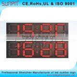 Africa Outdoor Red LED Time and Temp Signs and Digital Wall Clock Time Display thumbnail-2