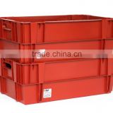 650*400*230mm Plastic 180 Degree Stack Nest Container