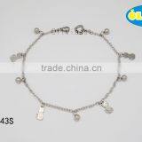 Olivia Jewelry Fashion Foot Chain Wholesale Simple Charm Anklet In Stainless Steel thumbnail-1