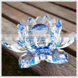Chinese Fengshui Crystal Lotus Portrait For Wedding Table Top thumbnail-1