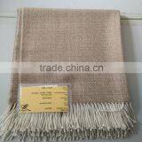 Warm Soft Pluffy Alpaca Blended Plaid Throw thumbnail-2