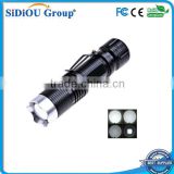 Aluminum Rechargeable Portable Emergency Led Flashlight