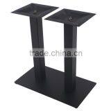 Texture Black Powder Steel Square Metal Table Legs thumbnail-1