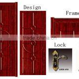 Chinese Factory Supplier Pvc Mdf Classic Interior Mdf Armor Room Door thumbnail-2