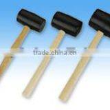 Rubber Hammer With Wooden Handle