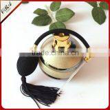 Handmade Luxury European Style Creative Air Bag Golden Glass Perfume Bottle,Round Empty Gasbag Spray Glass Bottle 100ml thumbnail-3